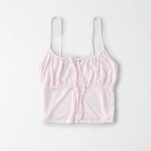 soft and sexy tie front top